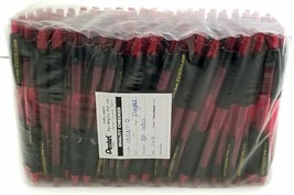 NEW Pentel Click-N-Go Ballpoint Pen RED Ink &amp; Barrel BULK 144-pcs BK450-BBR - $17.82