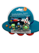 Novelty Erasers Spaces 5 Pc - £11.38 GBP