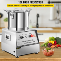 110V Commercial Food Processor 10L Capacity 1100W Cutter for Vegetables ... - £474.14 GBP