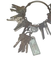 Lot Vintage Keys & Padlocks Mixed Metal Key Rings Antique Skeleton Key Set 4lbs image 10