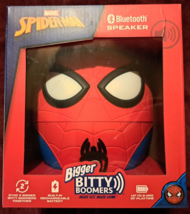BITTY BOOMERS Bigger 8&quot; Spider-Man Bluetooth Speaker Marvel Rare Collectible NEW - £21.61 GBP