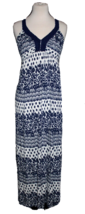 Design History Maxi Dress Women&#39;s Size Medium M Sleeveless Summer Navy &amp;... - £17.77 GBP