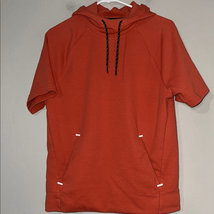 Old Navy Orange Short-Sleeve Hoodie Sweatshirt - $11.76