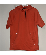 Old Navy Orange Short-Sleeve Hoodie Sweatshirt - $11.76