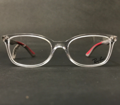 Ray-Ban Kids Eyeglasses Frames RB1586 3832 Red Gray Clear Rectangular 47-18-130 - £55.89 GBP