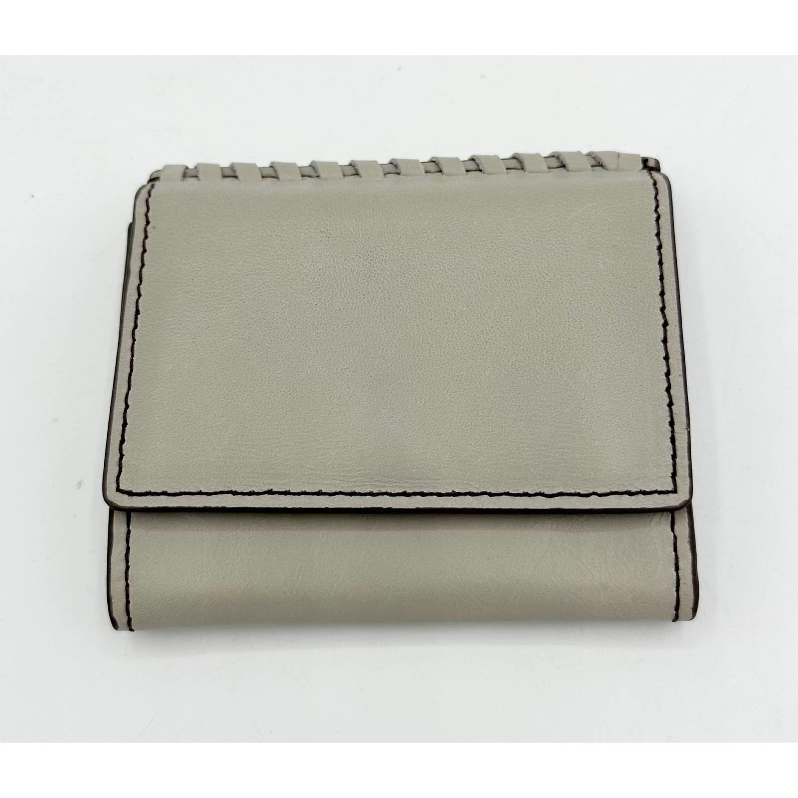 Hobo International Stitch Leather Cardholder Wallet Cloud New with tags - $37.62
