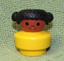 Vintage Fisher Price Little People Aa Girl Yellow Body 1990 Pretend Play - $9.00
