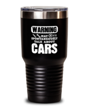 30 oz Tumbler Stainless Steel Insulated  Funny Warning May Spontaneously Talk  - £27.69 GBP
