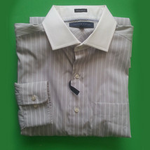 Tommy Hilfiger Men Dress Shirt 15.5-32/33 Spread Color Gray NWT Regular Fit  - £38.84 GBP