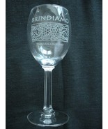 Wine Glass Brindiamo Winery Stemmed Glass - Collect Sip Taste Wines Teme... - £8.48 GBP