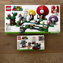 Lego 71368 Super Mario Toad&#39;s Treasure Hunt &amp; 71364 Whomp&#39;s Lava Trouble... - $84.99