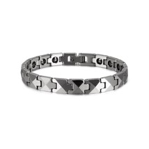 Acelet men magnetic hematite couple tungsten carbide bracelets benefits rose chain link thumb200