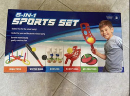 MinnARK 5-in-1 Sports Set, Family Games, Outdoor Yard Games, Beach Games. NEW - £11.89 GBP