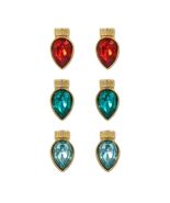 Celebrate It Christmas Light Bulb Set 3 Pairs Earring - $16.82