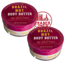 2 Packs Trader Joe’s Brazil Nut Body Butter 8oz New Summer 2024 !! - £19.26 GBP