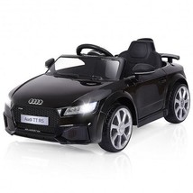 12V Kids Electric Ride on Car with Remote Control and Music Function-Black - Co - £165.30 GBP