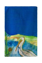 Betsy Drake Colorful Blue Heron Kitchen Towel - £23.26 GBP