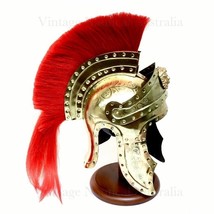 Medieval Historical Helmet Roman Imperator Brass Plating With Queen Helmet - $139.30