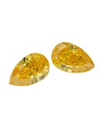 1.0ct Fancy Intense Yellow Lab-Grown Diamond Pear Cut IGI Certified - $859.00