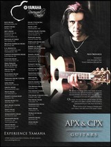 Alex Skolnick Yamaha APX &amp; CPX acoustic guitar ad with dealers advertisement - £3.31 GBP
