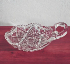 American Brilliant Period ABP Cut Glass Nappy, Bon Bon, Candy Dish with ... - $14.12