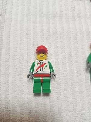 Figurine LEGO City Race Car Race Mechanic Octan cty0390 From Set 60025 - $4.95