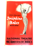 ORIGINAL 1964 Josephine Baker   Lobby Card Window Poster  National Theatre - $587.95