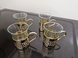 ☆ Vintage Set Of 4 of 2-5/8&quot; Mugs for IRISH COFFEE Turkish Coffee Glasses  ☆ - £7.89 GBP