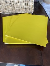 Set of 10 yellow office depot 3-hole punched folders - $14.73