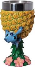 Lilo &amp; Stitch Image Sculpted Resin Stitch with Pineapple Chalice Goblet ... - $43.53