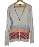 Eddie Bauer Cardigan Sweater Size L Womens Cotton Mohair Preppy Academia  - €25,43 EUR