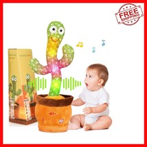 Children&#39;s Plush Dancing Cactus Toy - Singing, Repeating &amp; Learning Comp... - $581.12 MXN