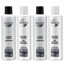 Nioxin System 2 Cleanser 10.1oz + Therapy 10.1oz (2 SET) - £34.76 GBP
