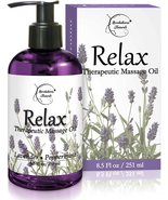 Relax Therapeutic Body Massage Oil - Essential Oils for Sore Muscles &amp; S... - $486.14 MXN