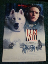 Iron Will - Walt Disney - Movie Poster With Mackenzie Astin - £16.73 GBP