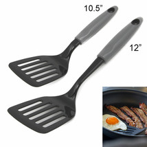 2 Nylon Turner Slotted Heat Resistant Kitchen Utensil Spatula Sizes 10.5... - £16.77 GBP