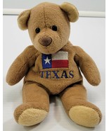 Texas State Souvenir Beanbag Pellet Plush 8&quot; Bear Toy Collectible - £3.94 GBP