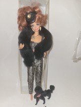 Vtg  Rare Barbie  Eyes Lashes Doll Body 1966 Head 1976 Black poodle Pet - £57.81 GBP