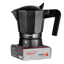 Fagor Tiramisu Aluminium Espresso Maker (Charcoal) - 3-Cup - £32.97 GBP