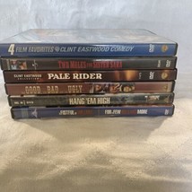 Clint Eastwood DVD lot of 7 Pre-owned Movies Westerns Action Fistful, Pale Rider - £11.17 GBP
