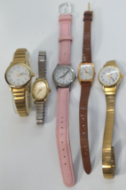 5 Vtg Timex womens quartz watches , unchecked various conditions  SOLD A... - $19.75