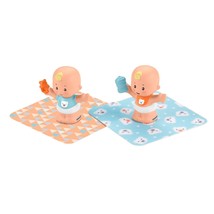 Fisher-Price Little People Snuggle Twins Figure Set for Toddlers, Blonde - £28.46 GBP