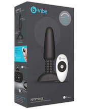 b-Vibe Rimming Plug - Black - £134.89 GBP