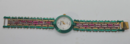 Le Baron Statement quartz watch Vtg Colorful New Battery Runs great GUARANTEE - £23.18 GBP