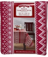 HolidayTime Vinyl Tablecloth Fair Isle 60 x 84 inch Rectangular - $22.11 CAD