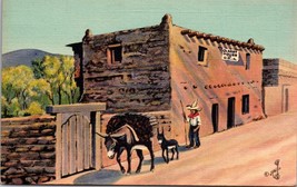 Oldest House In The U.S. Santa Fe New Mexico Postcard Unposted - £7.86 GBP