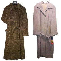 Women&#39;s Coat Wool 40-46 Hot Long Various Models Vintage Original Made IN... - £129.24 GBP+