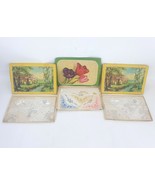 3 NOS Embroidered Swiss Handkerchiefs w/Original Boxes Baskets Flowers V... - €43,00 EUR