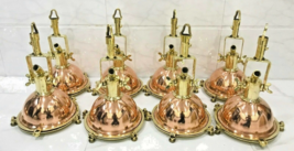 SPOT CARGO PENDENT NAUTICAL STYLE COPPER &amp; BRASS HANGING NEW LIGHT 8 PCS - £1,656.90 GBP