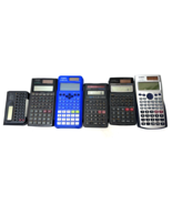 Casio FX Scientific &amp; Data Calculators - Lot of Six - Tested - $54.31 CAD